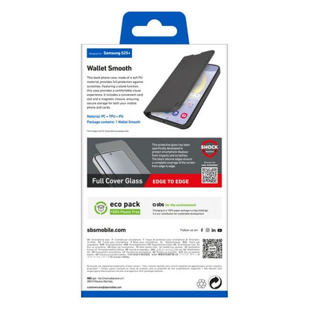 Θήκη Book Wallet Smooth για Samsung S25+ | Μαύρο | Black | SBS