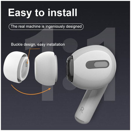 EarTips για AirPods Pro | Σετ 3τμχ (L | S | XS) | λευκό | White | FixPremium