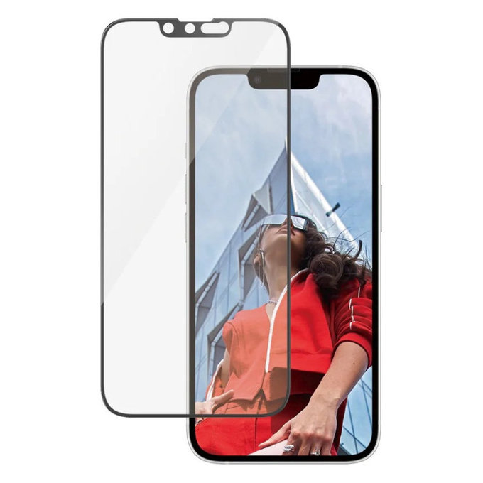 Σκληρυμένο γυαλί UWF με εφαρμογέα για iPhone 17e/16e/14/13/13 Pro, Μαύρο, PanzerGlass