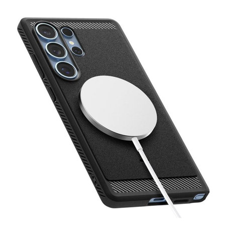 Θήκη Rugged Armor με MagSafe για Samsung S25 Ultra | Matte Black | Spigen