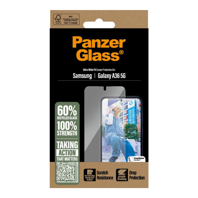 Σκληρυμένο γυαλί UWF για Samsung A36 5G, Διαφανές, PanzerGlass