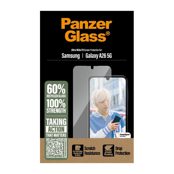 Σκληρυμένο γυαλί UWF για Samsung A26 5G, Διαφανές, PanzerGlass