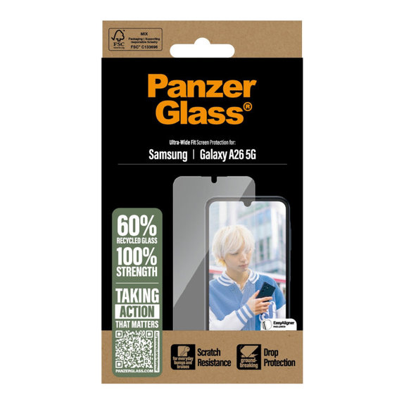 Σκληρυμένο γυαλί UWF για Samsung A26 5G, Διαφανές, PanzerGlass