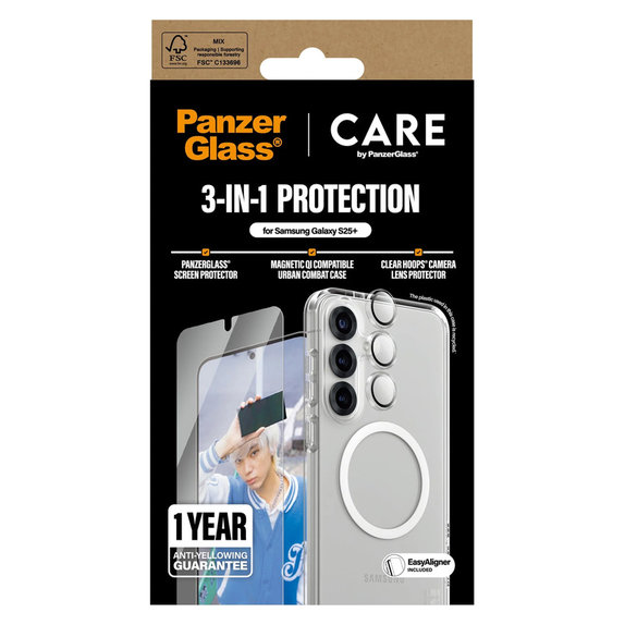 Bundle 3 σε 1 για Samsung Galaxy S25+, PanzerGlass