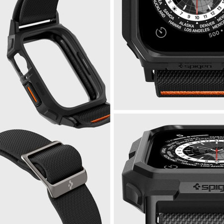 Spigen - Λουράκι Lite Fit "Pro" για Apple Watch (44, 45mm), Matte Black