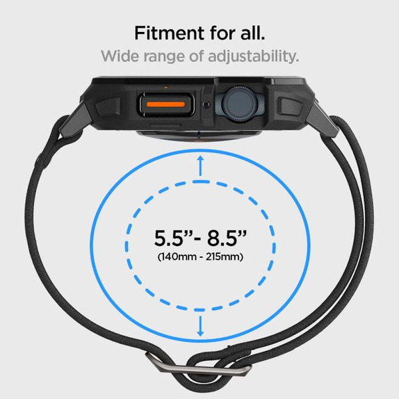 Spigen - Λουράκι Lite Fit "Pro" για Apple Watch (44, 45mm), Matte Black