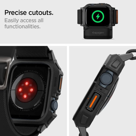 Spigen - Λουράκι Lite Fit "Pro" για Apple Watch (44, 45mm), Matte Black