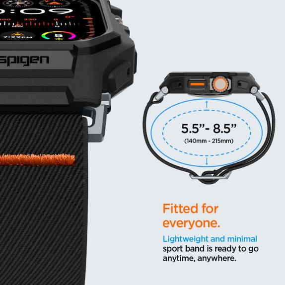 Spigen - Λουράκι Lite Fit "Pro" για Apple Watch Ultra (49mm), Matte Black