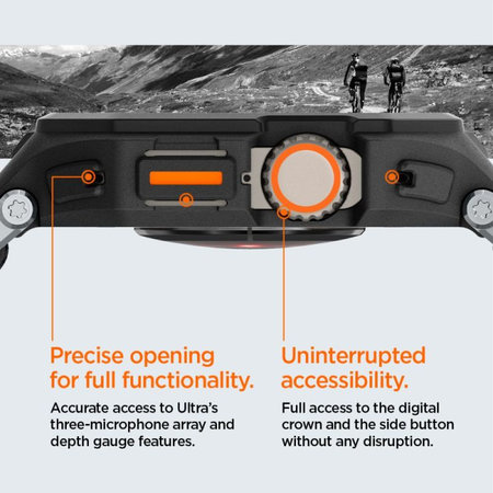 Spigen - Λουράκι Lite Fit "Pro" για Apple Watch Ultra (49mm), Matte Black