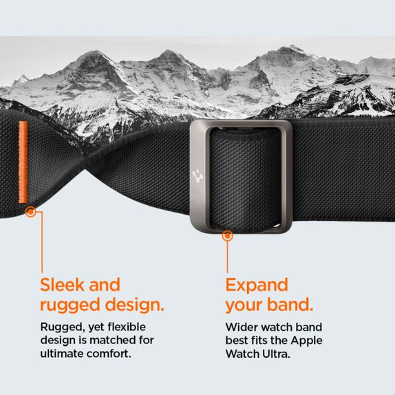 Spigen - Λουράκι Lite Fit "Pro" για Apple Watch Ultra (49mm), Matte Black