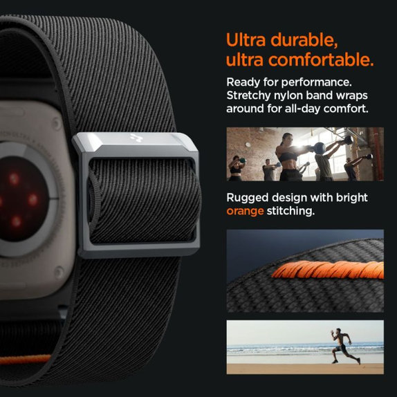 Spigen - Λουράκι Lite Fit "Pro" για Apple Watch Ultra (49mm), Matte Black
