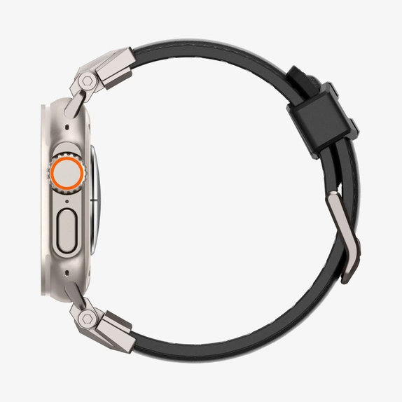 Spigen - Λουράκι Durapro Armor PU για Apple Watch (42, 44, 45, 49mm), mαύρο