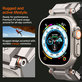 Spigen - Λουράκι Durapro Armor PU για Apple Watch (42, 44, 45, 49mm), mαύρο