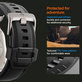 Spigen - Λουράκι Durapro Armor PU για Apple Watch (42, 44, 45, 49mm), mαύρο