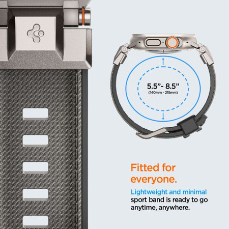 Spigen - Λουράκι Durapro Armor για Apple Watch (42, 44, 45, 49mm), Γκρι