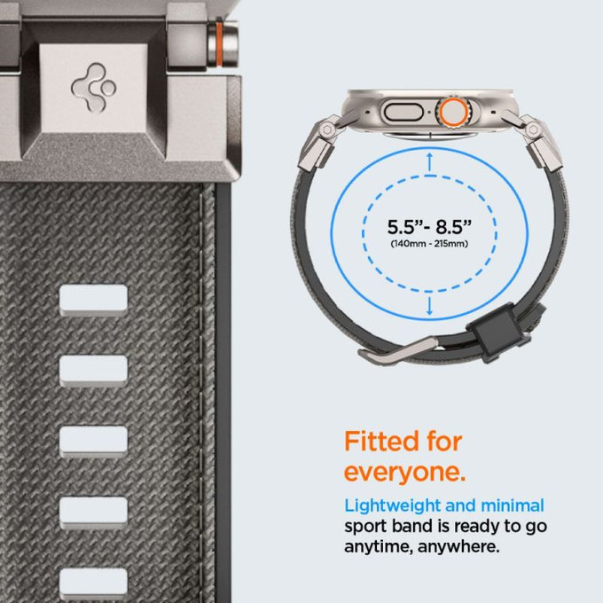 Spigen - Λουράκι Durapro Armor για Apple Watch (42, 44, 45, 49mm), Γκρι