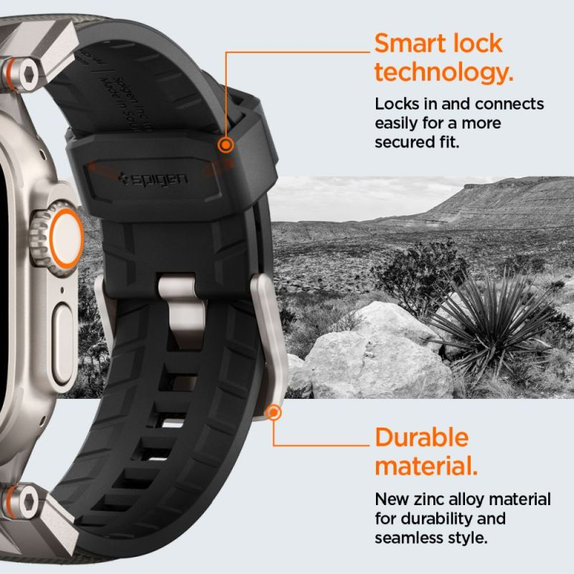 Spigen - Λουράκι Durapro Armor για Apple Watch (42, 44, 45, 49mm), Γκρι