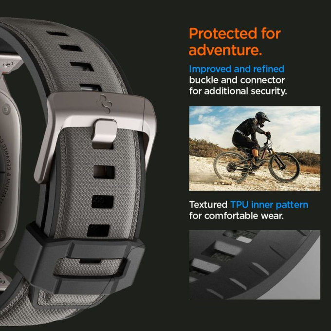 Spigen - Λουράκι Durapro Armor για Apple Watch (42, 44, 45, 49mm), Γκρι