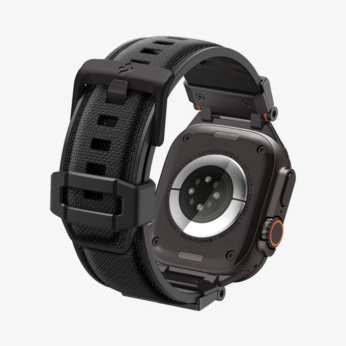 Spigen - Λουράκι Durapro Armor για Apple Watch (42, 44, 45, 49mm), Black Edition