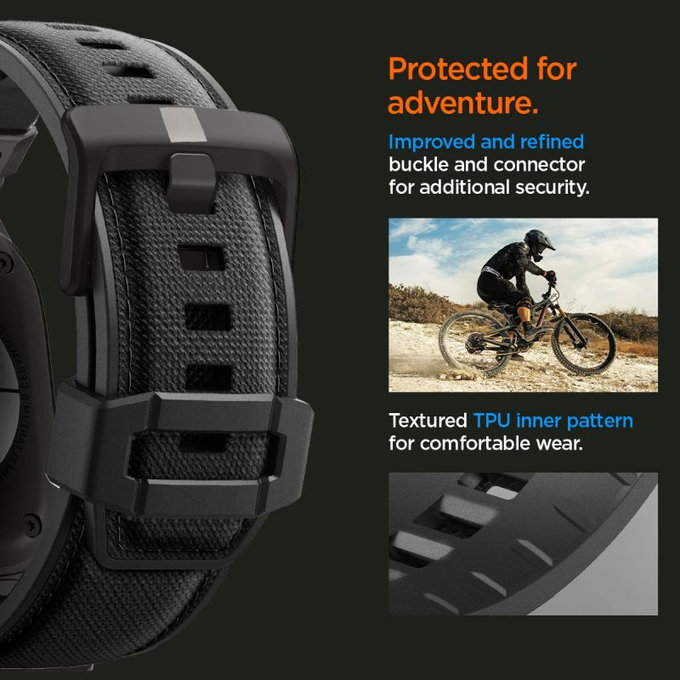 Spigen - Λουράκι Durapro Armor για Apple Watch (42, 44, 45, 49mm), Black Edition