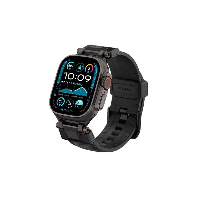Spigen - Λουράκι Durapro Armor για Apple Watch (42, 44, 45, 49mm), Black Edition