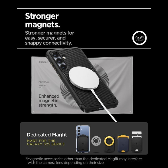 Spigen - Θήκη Core Armor με MagSafe για Samsung Galaxy S25, Matte Black