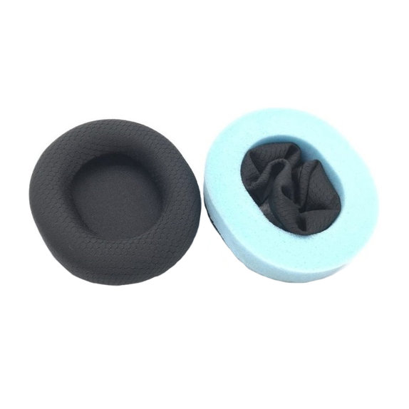Ανταλλακτικά Earpads Ακουστικών για SteelSeries Arctis, Αφρός Μνήμης + Ύφασμα, Μαύρο, Black, 1 Ζεύγος