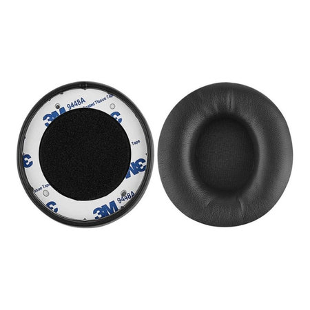 Ανταλλακτικά Earpads Ακουστικών για Beats Solo Pro, Wireless, Αφρός Μνήμης + PU Δέρμα, Μαύρο, Black, 1 Ζεύγος