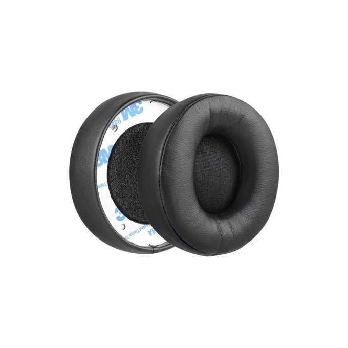 Ανταλλακτικά Earpads Ακουστικών για Beats Solo Pro, Wireless, Αφρός Μνήμης + PU Δέρμα, Μαύρο, Black, 1 Ζεύγος
