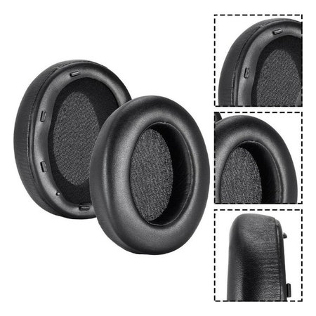 Ανταλλακτικά Earpads Ακουστικών για Sony WH-XB910N, Αφρός Μνήμης + PU Δέρμα, Μαύρο, Black, 1 Ζεύγος