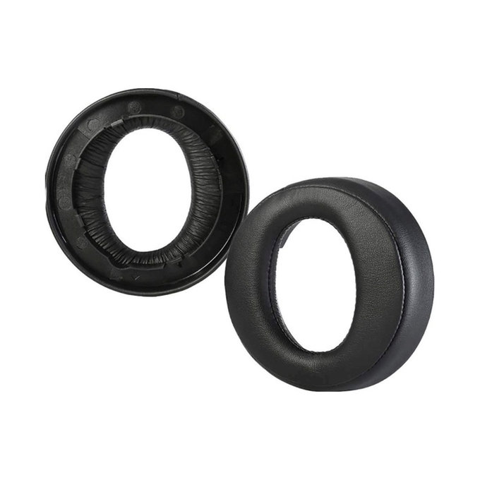 Ανταλλακτικά Earpads Ακουστικών για Sony Playstation Platinum, Αφρός Μνήμης + PU Δέρμα, Μαύρο, Black, 1 Ζεύγος