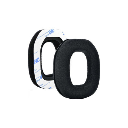 Ανταλλακτικά Earpads Ακουστικών για Logitech Astro A40, A50, Αφρός Μνήμης + Ύφασμα, Μαύρο, Black, 1 Ζεύγος