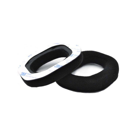 Ανταλλακτικά Earpads Ακουστικών για Logitech Astro A40, A50, Αφρός Μνήμης + Ύφασμα, Μαύρο, Black, 1 Ζεύγος