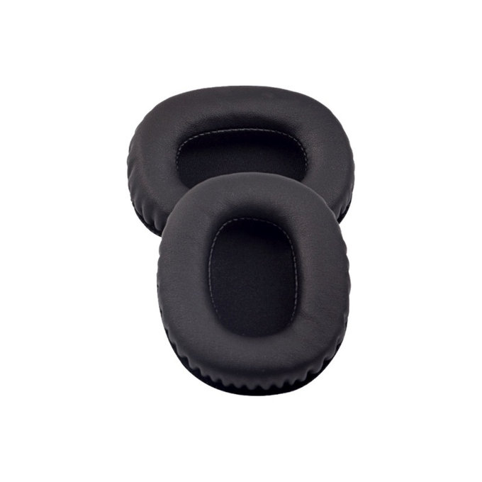 Ανταλλακτικά Earpads Ακουστικών για Marshall Monitor, Αφρός Μνήμης + PU Δέρμα, Μαύρο, Black, 1 Ζεύγος