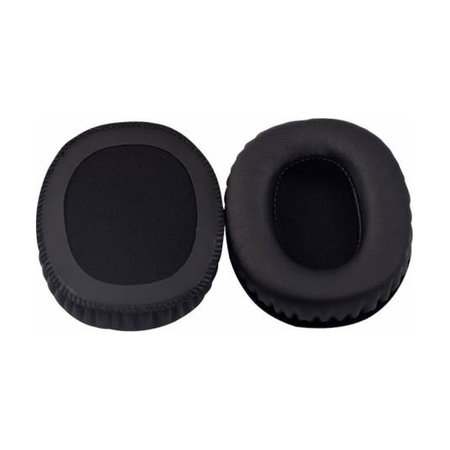 Ανταλλακτικά Earpads Ακουστικών για Marshall Monitor, Αφρός Μνήμης + PU Δέρμα, Μαύρο, Black, 1 Ζεύγος