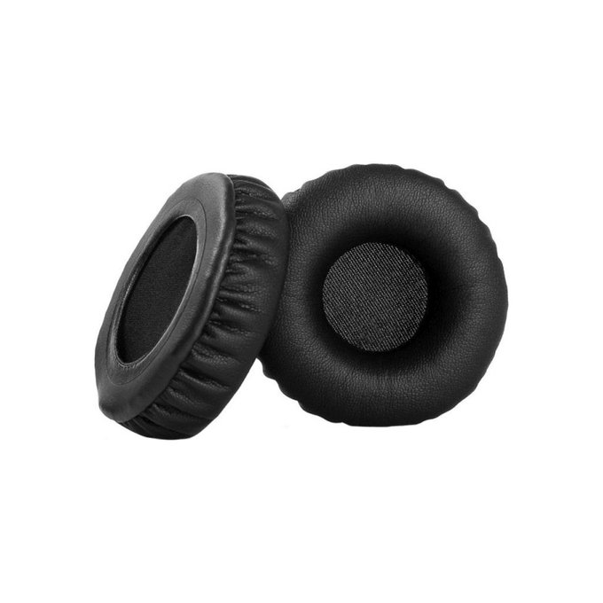 Ανταλλακτικά Earpads Ακουστικών για Philips SHB3060, Αφρός Μνήμης + PU Δέρμα, Μαύρο, Black, 1 Ζεύγος