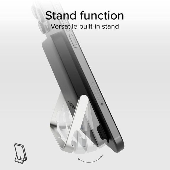 SBS - PowerBank 5000mAh, 20W, Power Delivery, Mag Stand, μαύρο
