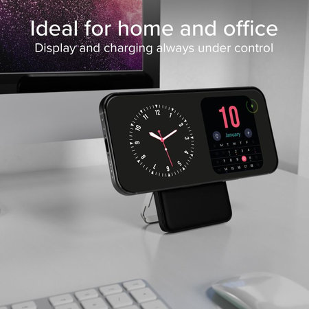 SBS - PowerBank 5000mAh, 20W, Power Delivery, Mag Stand, μαύρο