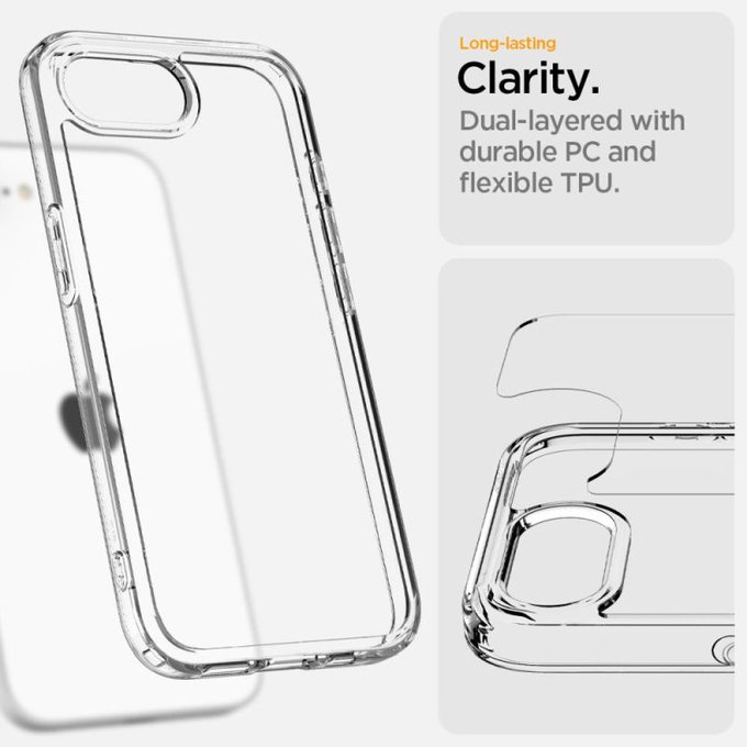 Spigen - Θήκη Ultra Hybrid για iPhone 16e, Crystal Clear