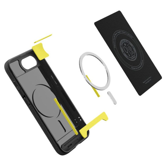Spigen - Θήκη Rugged Armor με MagSafe για iPhone 16e, Matte Black