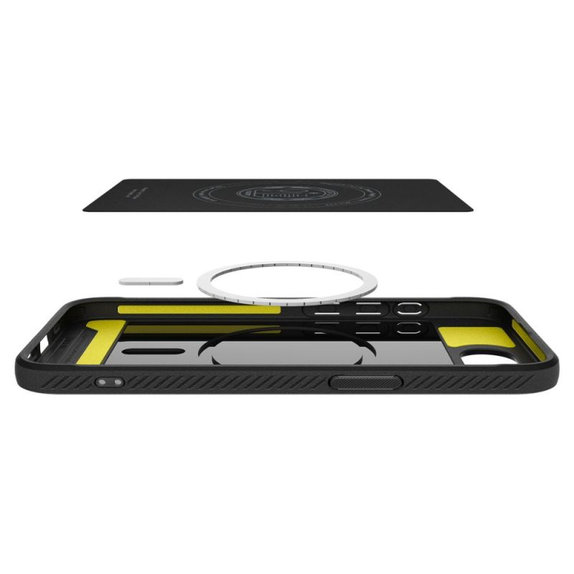 Spigen - Θήκη Rugged Armor με MagSafe για iPhone 16e, Matte Black