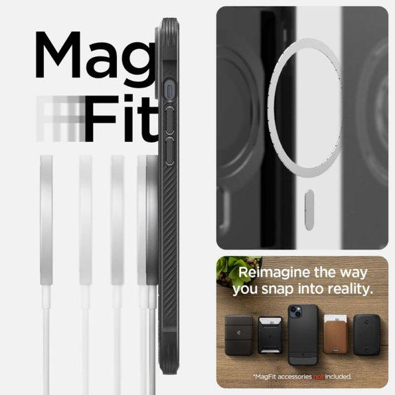 Spigen - Θήκη Rugged Armor με MagSafe για iPhone 14, Matte Black