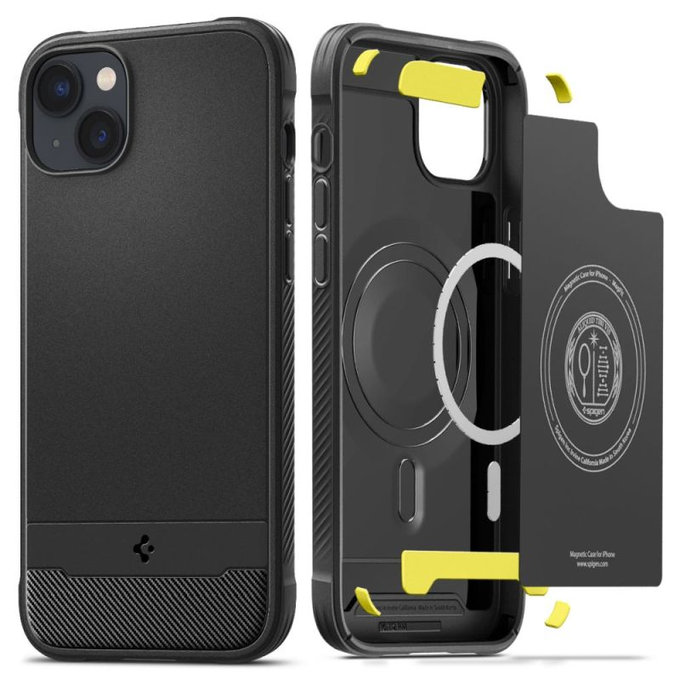 Spigen - Θήκη Rugged Armor με MagSafe για iPhone 14, Matte Black