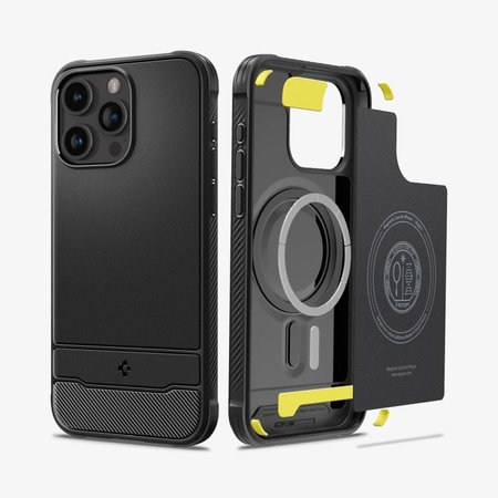 Spigen - Θήκη Rugged Armor με MagSafe για iPhone 15 Pro Max, Matte Black