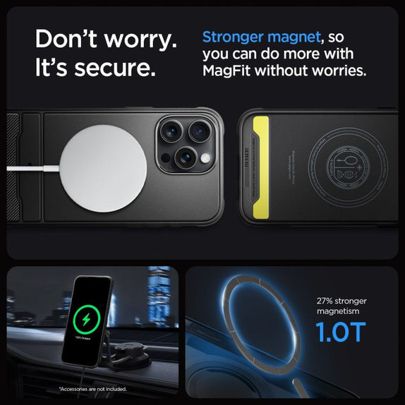Spigen - Θήκη Rugged Armor με MagSafe για iPhone 15 Pro Max, Matte Black
