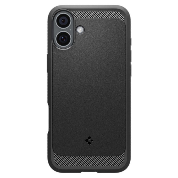 Spigen - Θήκη Rugged Armor με MagSafe για iPhone 16, Matte Black