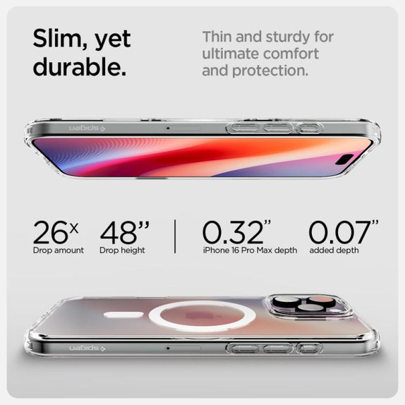 Spigen - Θήκη Ultra Hybrid "T" με MagSafe για iPhone 16 Pro Max, Λευκό
