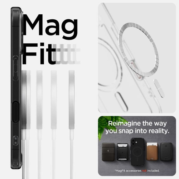 Spigen - Θήκη Ultra Hybrid "T" με MagSafe για iPhone 16, Frost Black
