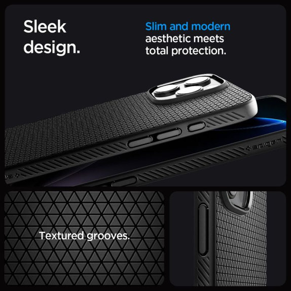 Spigen - Θήκη Liquid Air "T" με MagSafe για iPhone 16 Pro Max, Matte Black