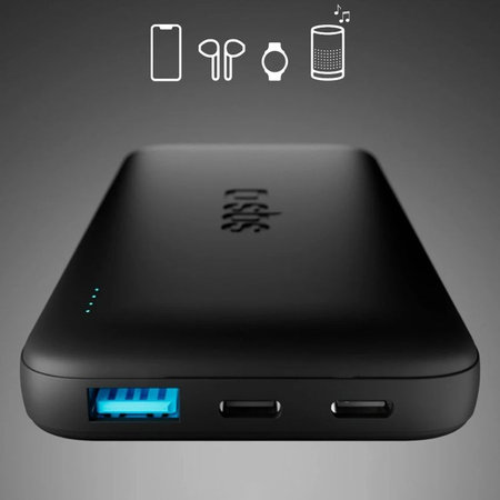 SBS - PowerBank 10000mAh, 10W, Infinity, LiFePO4, USB-C/USB-A, μαύρο